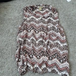 Pink button down blouse